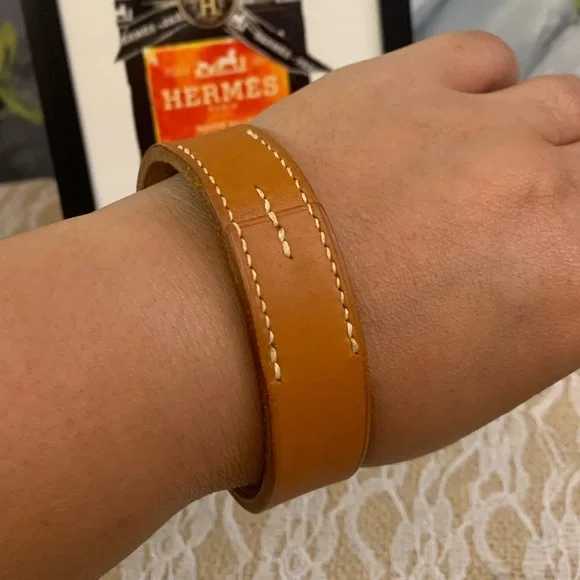 Hermes Leather Bracelet - Never Worn